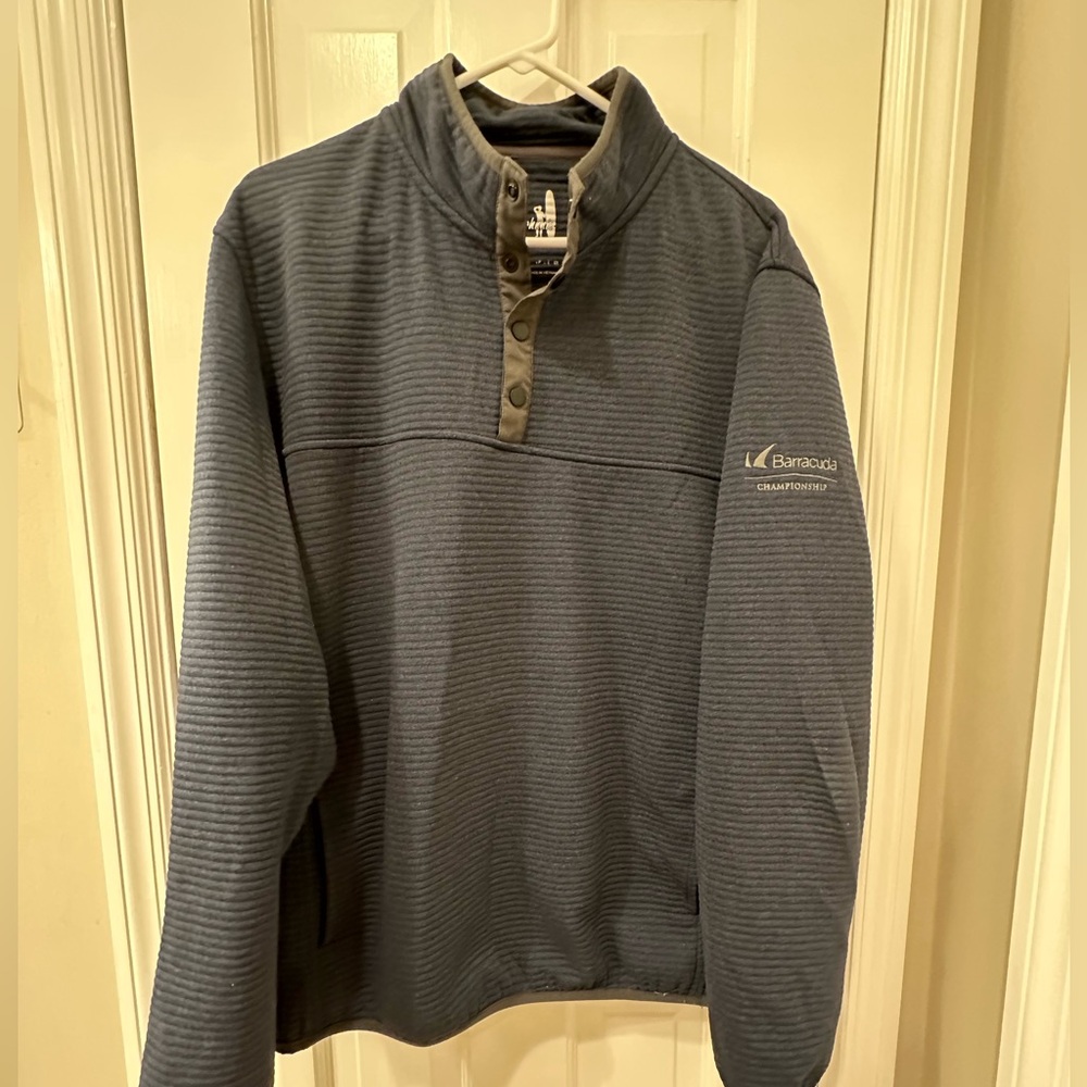 VGUC Men’s Johnnie-O 1/4 Snap Pullover Size XL Navy